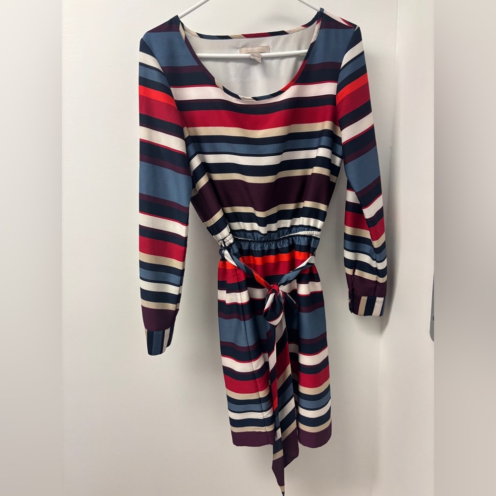 Banana Republic Striped Long Sleeve Dress